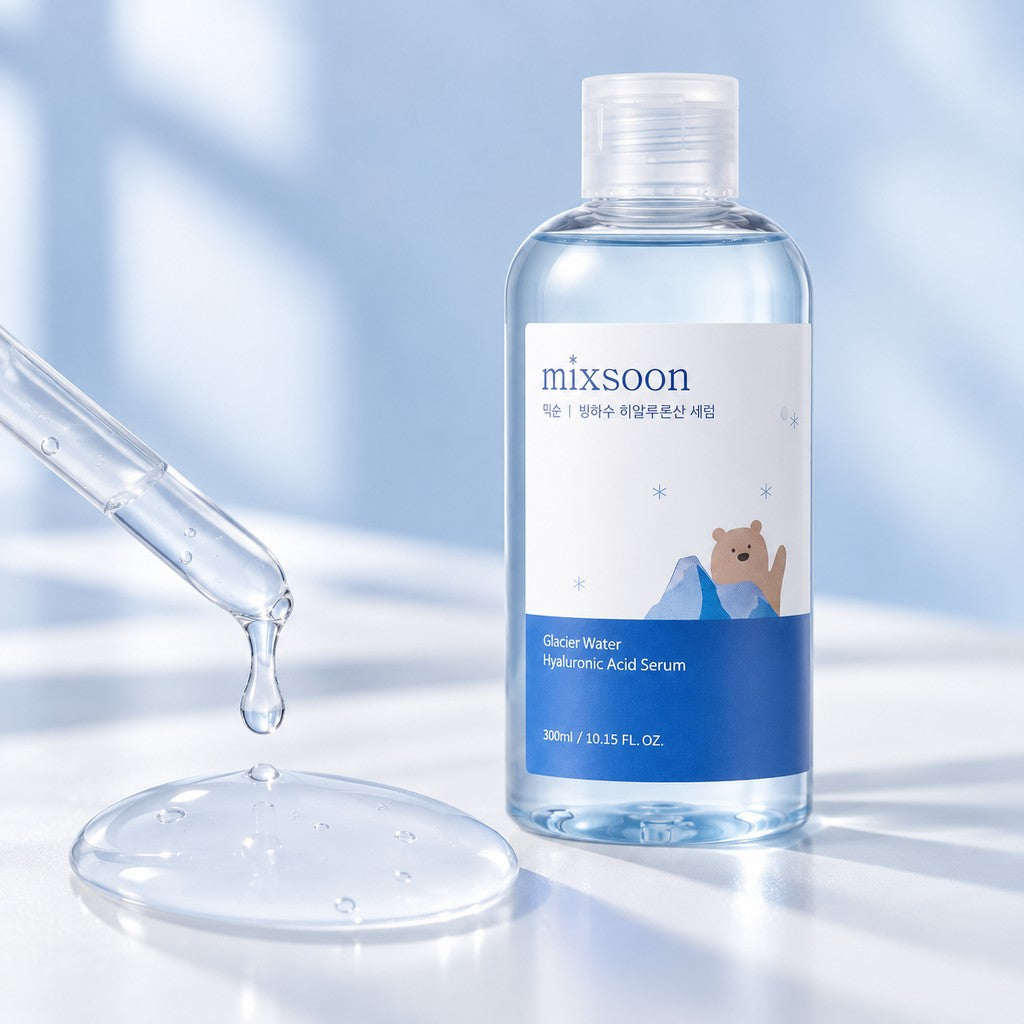 mixsoon — Sérum de agua de glaciar y ácido hialurónico · 300 ml