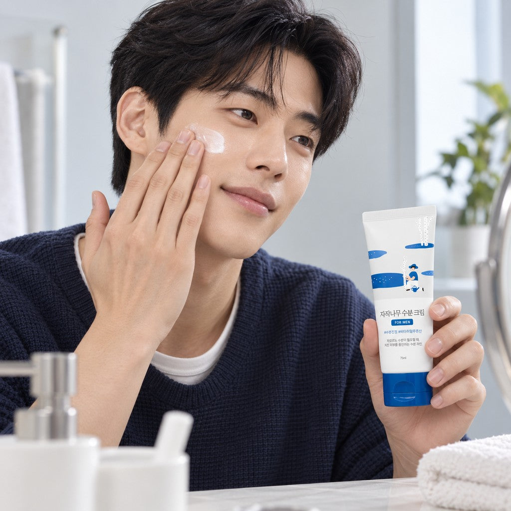 ROUND LAB — Crema hidratante con savia de abedul para hombre · 75 ml