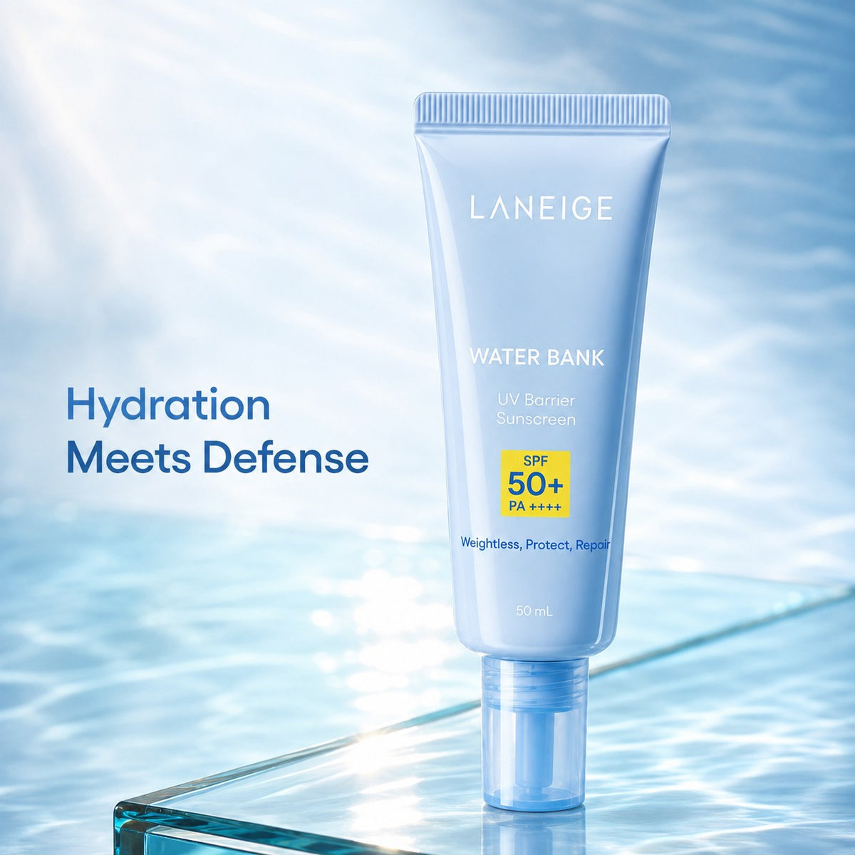 LANEIGE — Protector solar Water Bank UV Barrier SPF50+ PA++++ · 50 ml