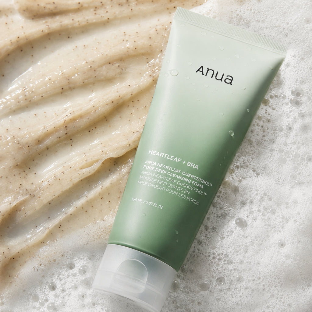 Anua — Espuma limpiadora profunda para poros con Houttuynia cordata y Quercetinol™ · 150 ml
