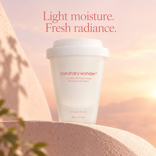 haruharu wonder — Crema en gel iluminadora con centella y niacinamida al 5% · 90 g