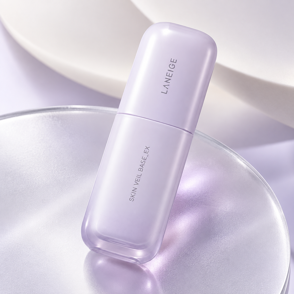 LANEIGE — Prebase iluminadora Skin Veil EX SPF28 PA++ · N.º 40 Violeta puro · 30 ml