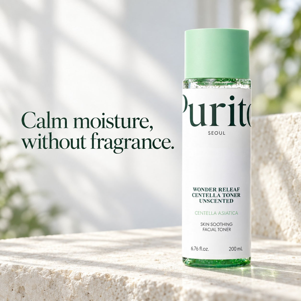 Purito SEOUL — Tónico sin perfume Wonder Releaf con centella · 200 ml