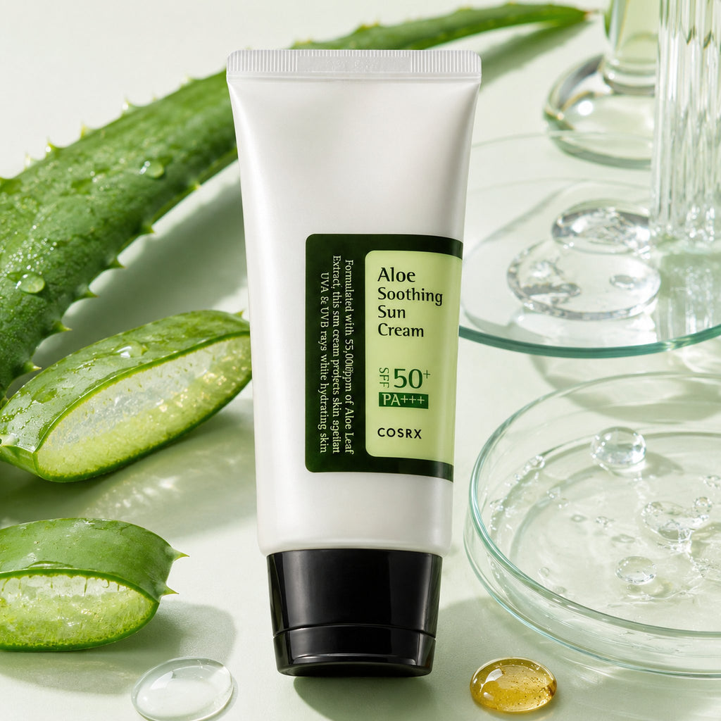 COSRX — Protector solar calmante de aloe SPF50+ PA+++ · 50 ml