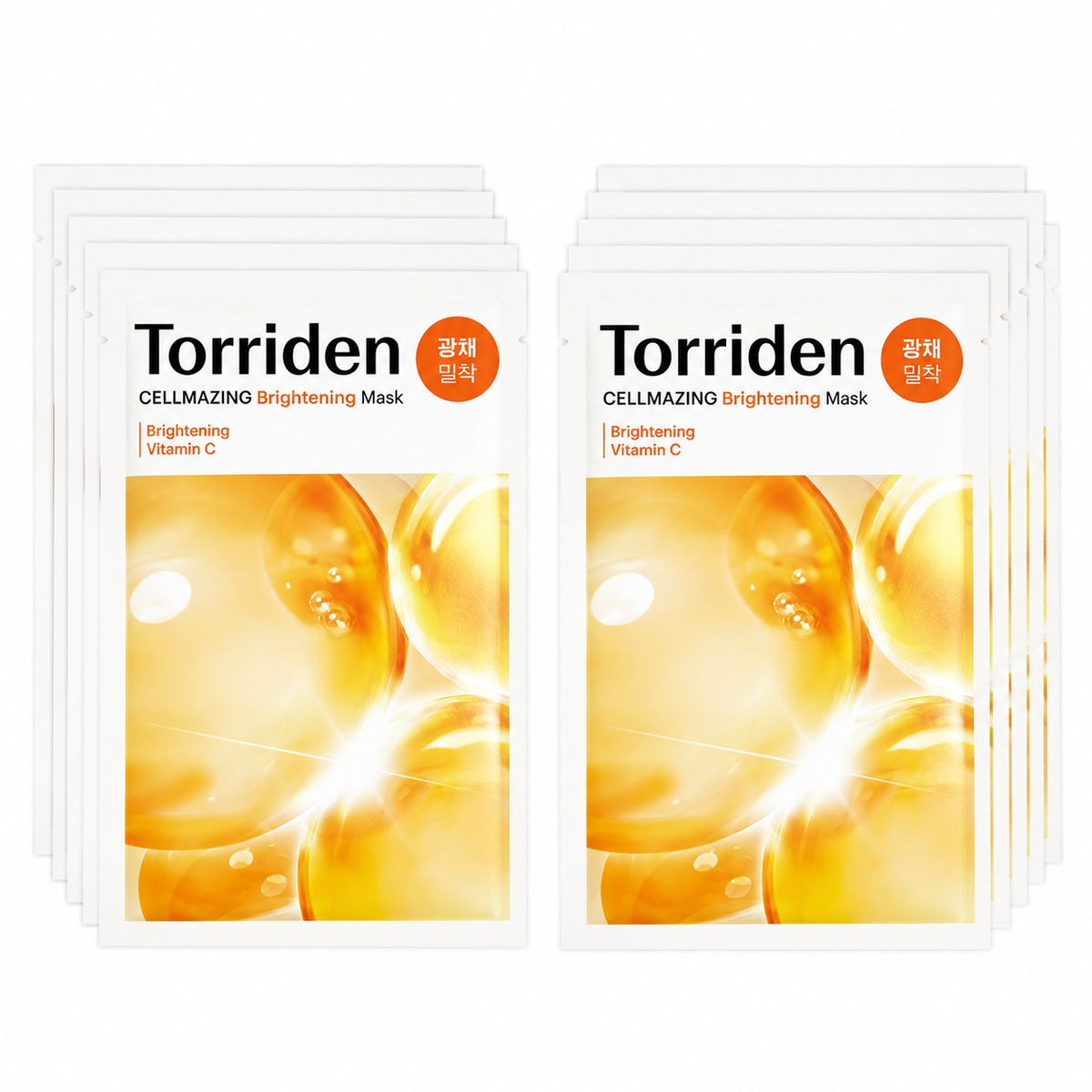 Torriden — Mascarilla iluminadora CELLMAZING con vitamina C · 10 mascarillas