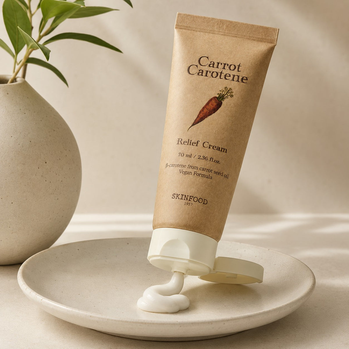SKINFOOD — Crema calmante de zanahoria y caroteno · 70 ml