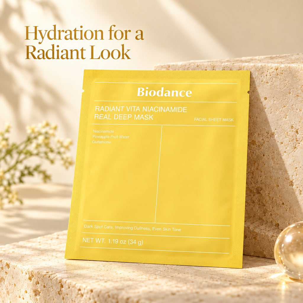 Biodance — Mascarilla intensiva iluminadora con vitaminas y niacinamida · 4 mascarillas