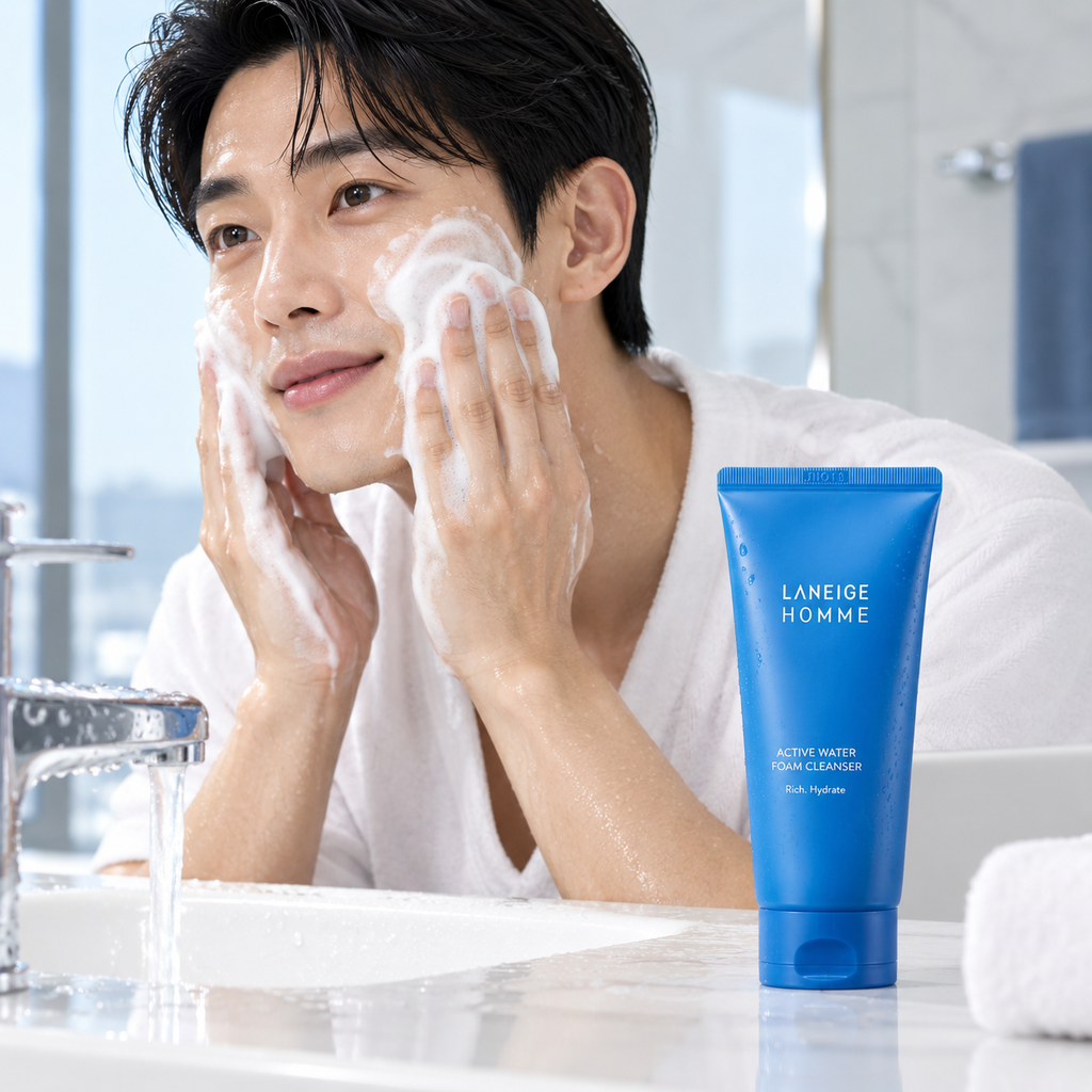 LANEIGE — Espuma limpiadora Active Water para hombre · 150 ml