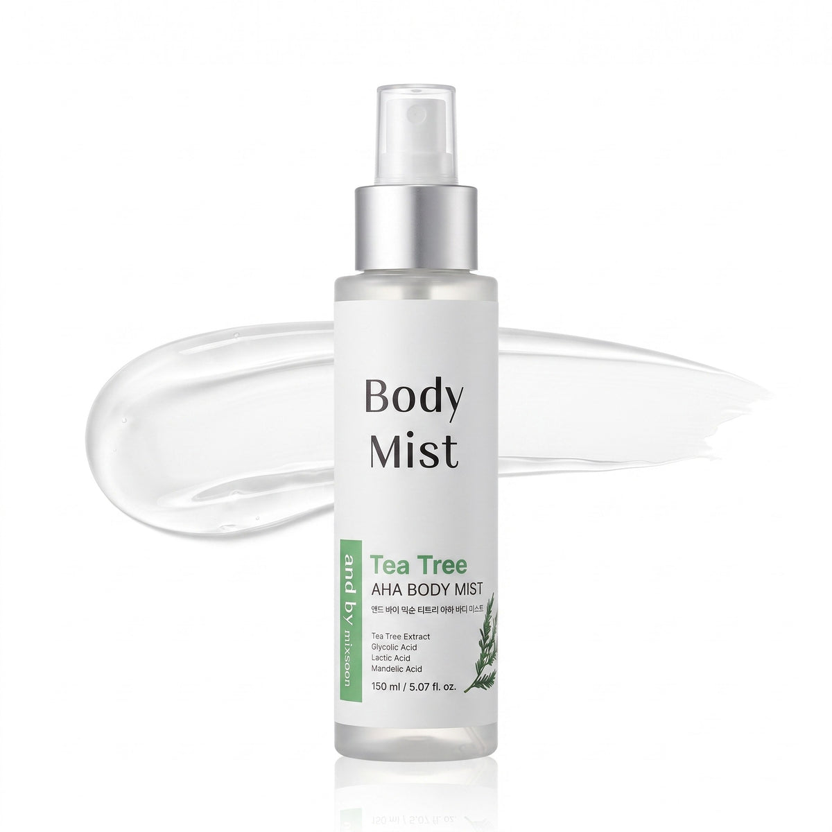 and by mixsoon — Bruma corporal con árbol de té y AHA · 150 ml