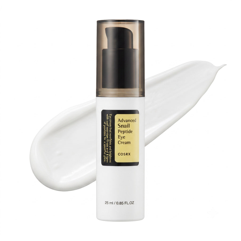 COSRX — Contorno de ojos con mucina de caracol y péptidos · 25 ml