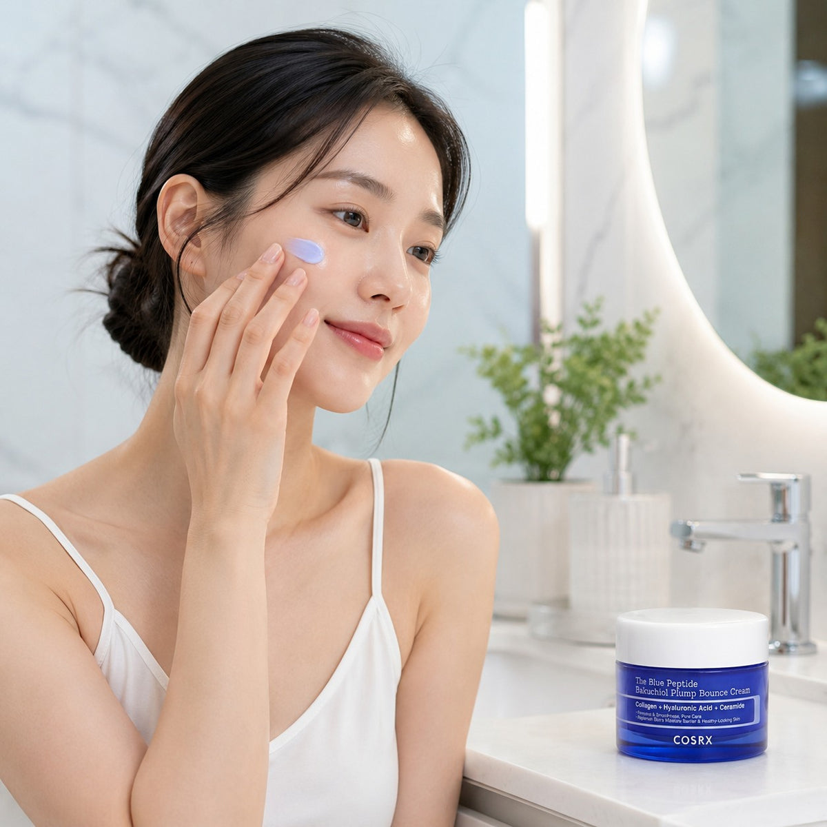 COSRX — Crema reafirmante con péptidos azules y bakuchiol · 50 ml