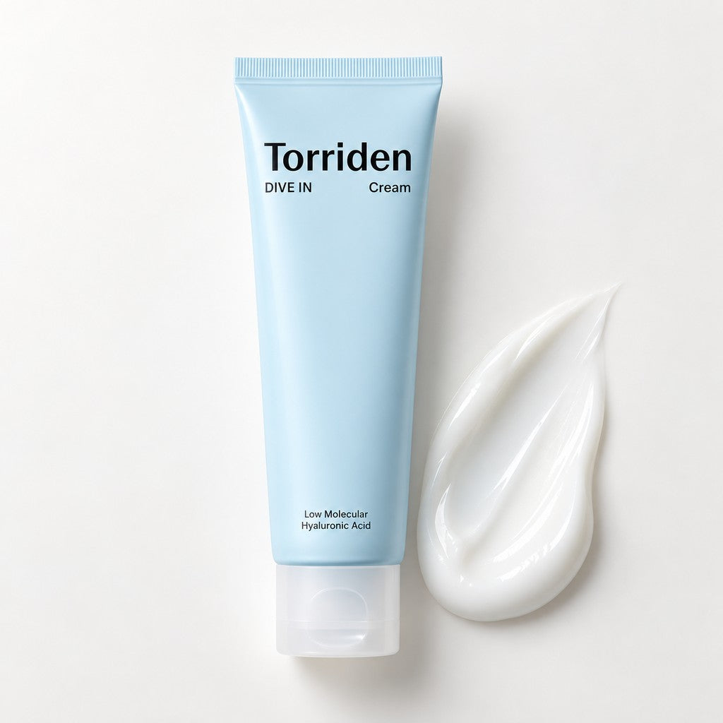 Torriden — Crema DIVE IN con ácido hialurónico de bajo peso molecular · 80 ml