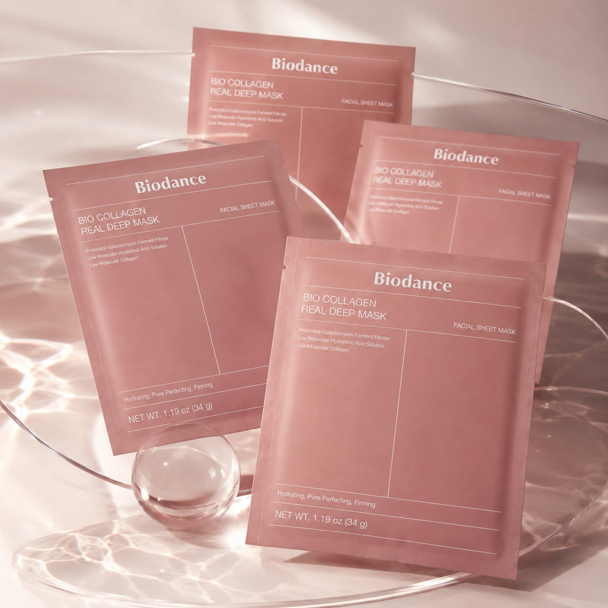 Biodance — Mascarilla intensiva de biocolágeno · 4 mascarillas