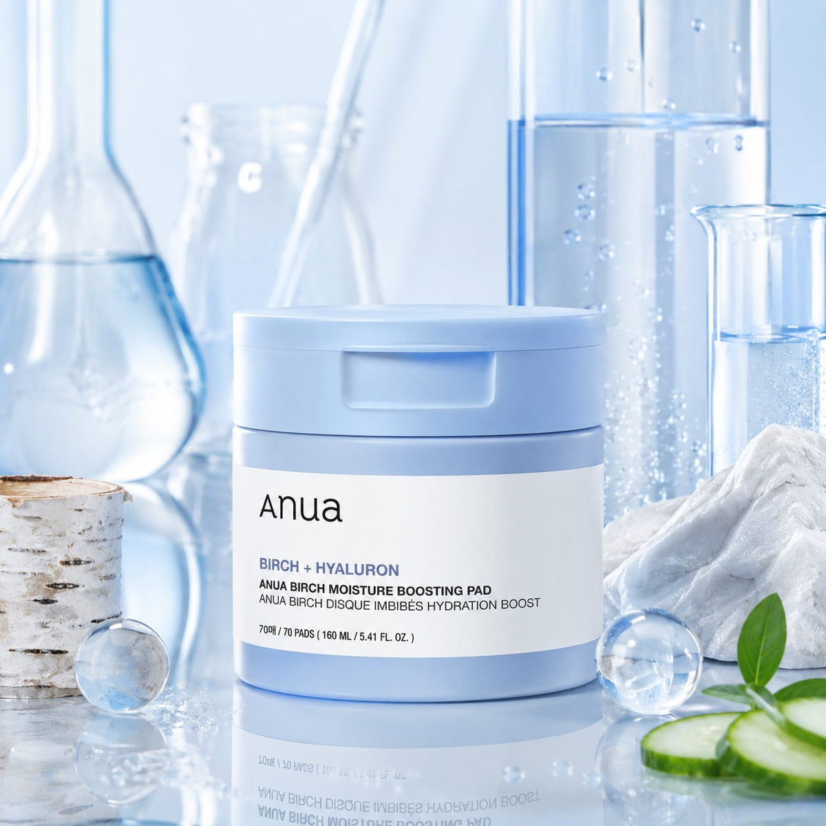 Anua — Discos hidratantes de abedul · 70 discos