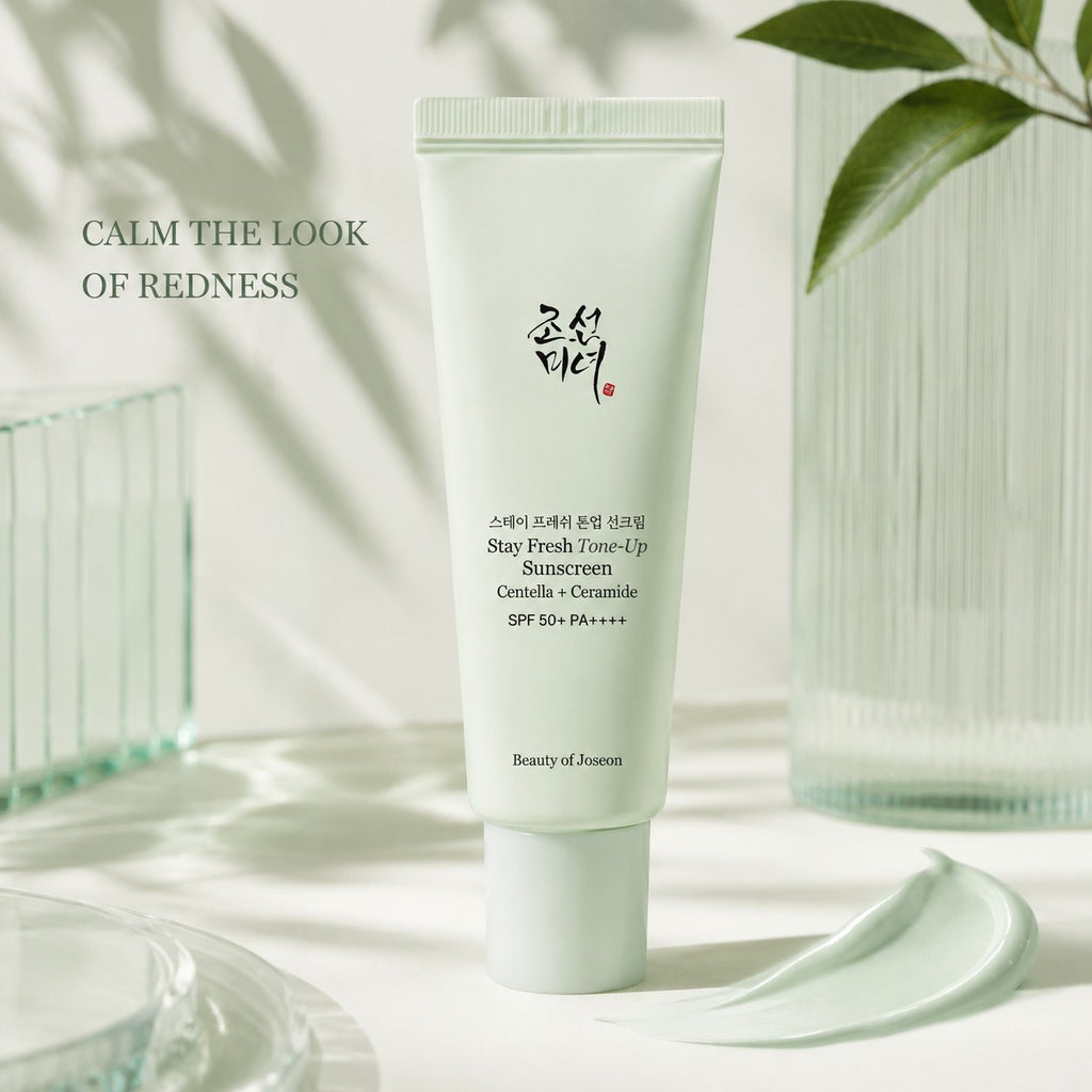 Beauty of Joseon — Protector solar iluminador verde con centella y ceramida Stay Fresh · 50 ml