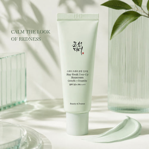 Beauty of Joseon — Protector solar iluminador verde con centella y ceramida Stay Fresh · 50 ml
