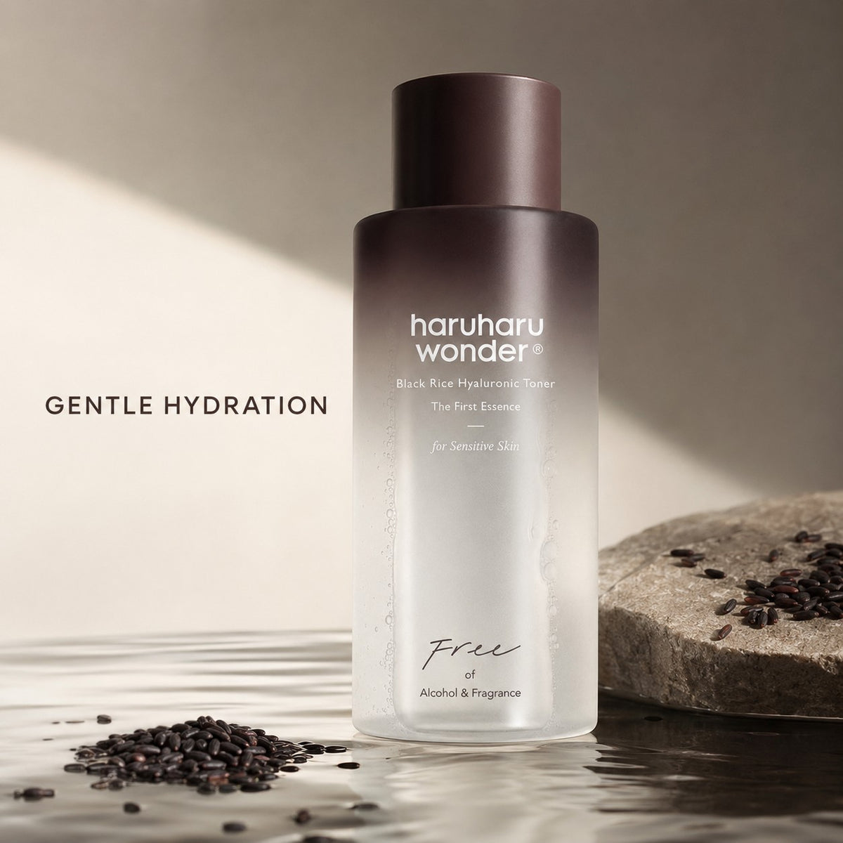 haruharu wonder — Tónico de arroz negro y ácido hialurónico · 150 ml