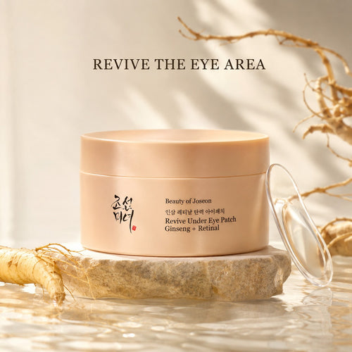 Beauty of Joseon — Parches revitalizantes para ojos con ginseng y retinal · 60 parches