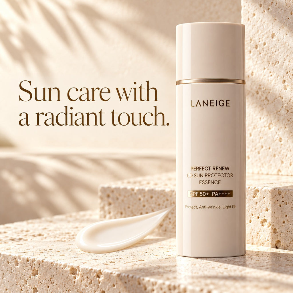 LANEIGE — Esencia protectora solar Perfect Renew 5D · 50 ml