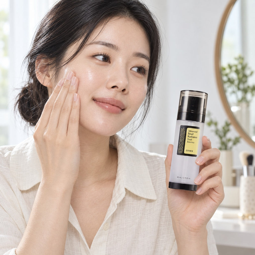 COSRX — Esencia dual iluminadora con mucina de caracol · 80 ml