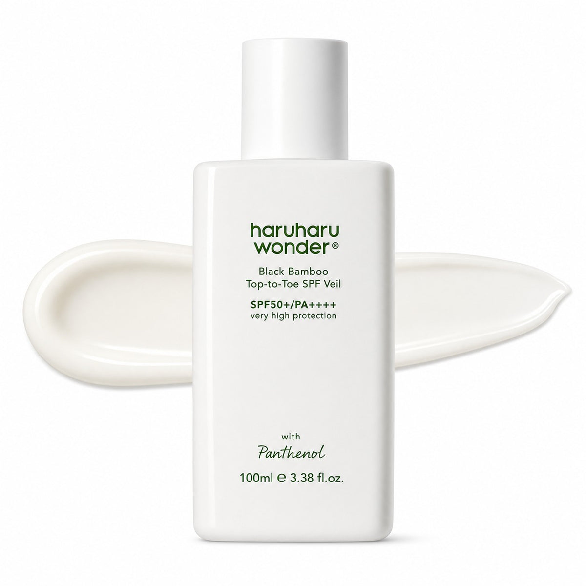 haruharu wonder — Protector solar facial y corporal con bambú negro · 100 ml