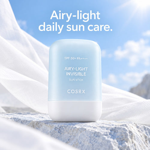 COSRX — Protector solar invisible y ligero en barra SPF50+ PA++++ · 19 g