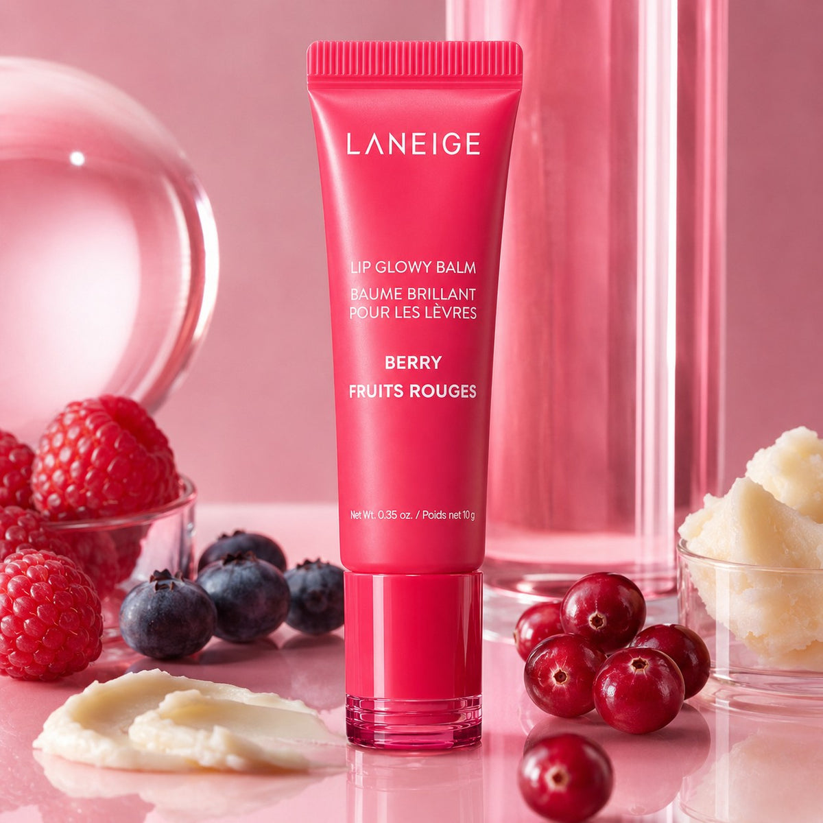 LANEIGE — Bálsamo labial con brillo · Frutos rojos · 10 g