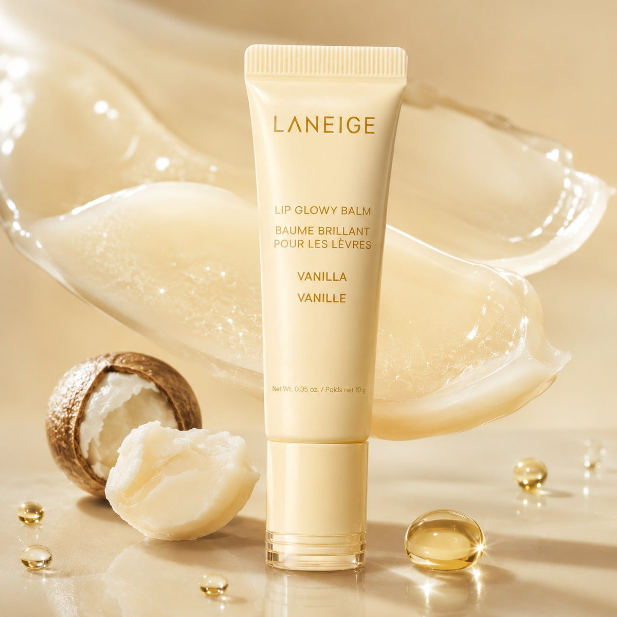 LANEIGE — Bálsamo labial con brillo · Vainilla · 10 g