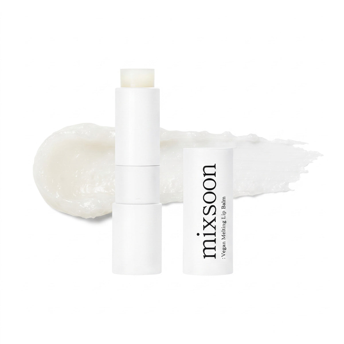 mixsoon — Bálsamo labial fundente vegano · Transparente · 4,1 g