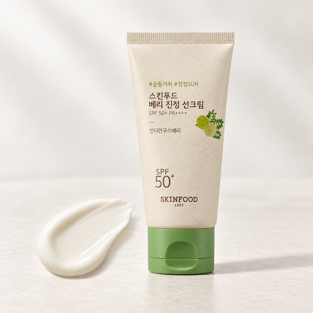 SKINFOOD — Crema solar calmante de frutos rojos · 50 ml