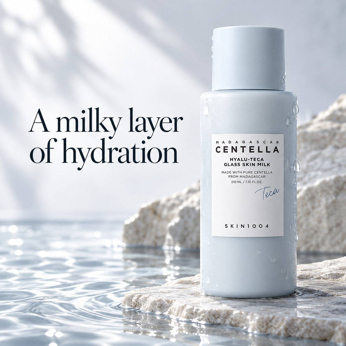 SKIN1004 — Leche iluminadora Hyalu-Teca con centella de Madagascar · 210 ml