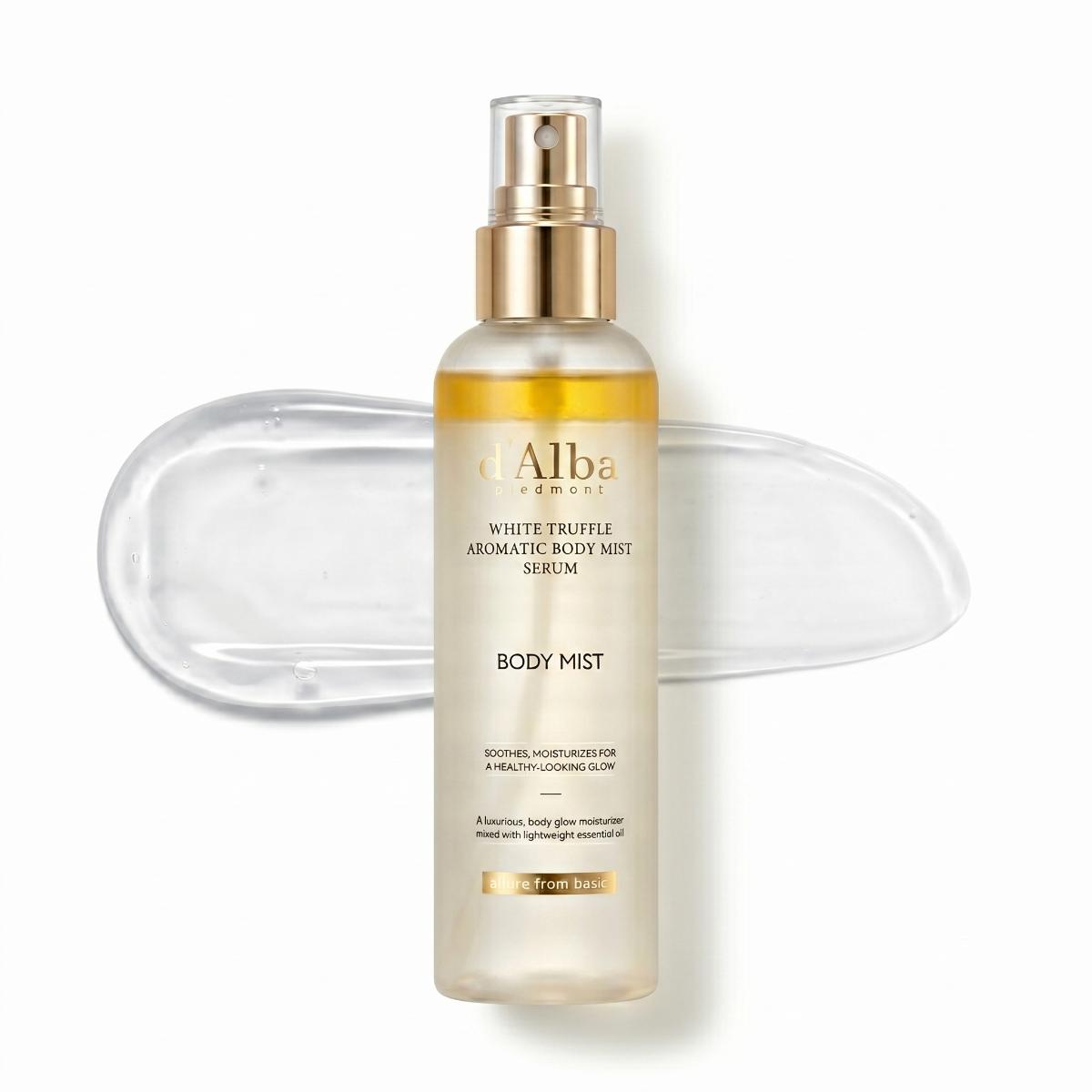 d'Alba — Bruma corporal aromática con sérum de trufa blanca · 180 ml
