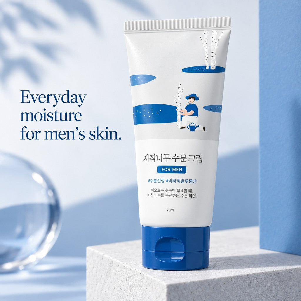 ROUND LAB — Crema hidratante con savia de abedul para hombre · 75 ml