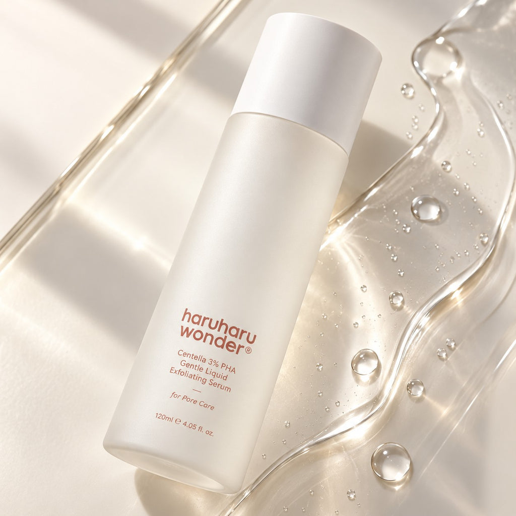 haruharu wonder — Sérum exfoliante líquido suave con centella y PHA al 3% · 120 ml