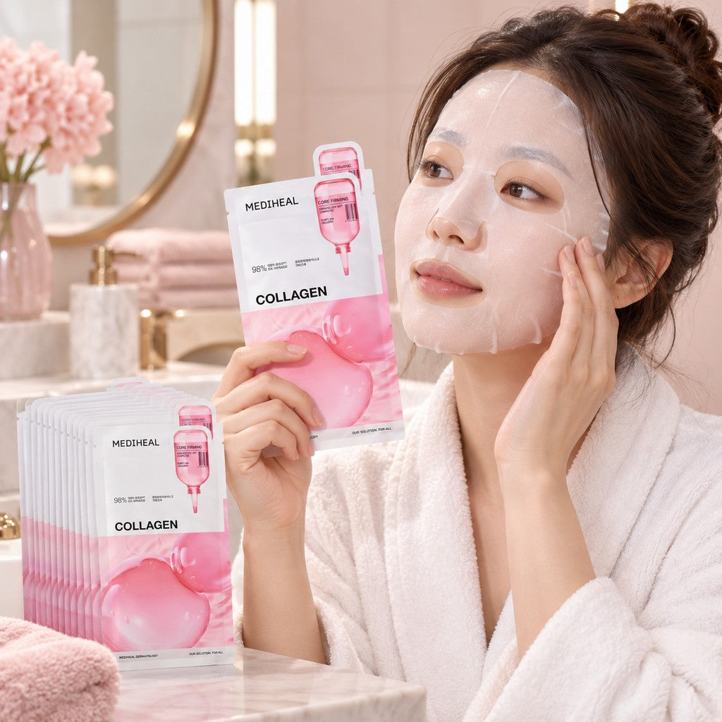 MEDIHEAL — Mascarilla esencial de colágeno · 10 mascarillas