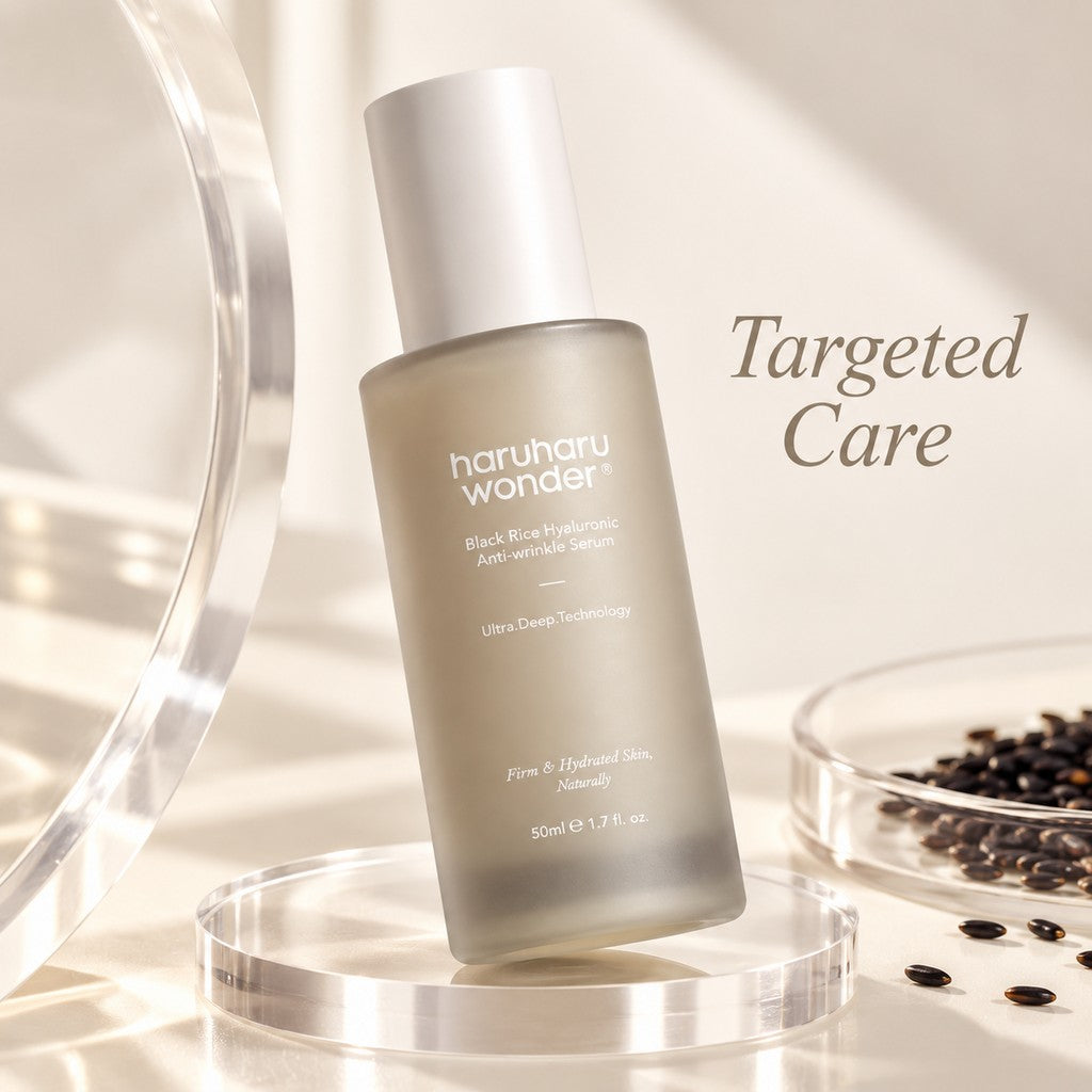 haruharu wonder — Sérum antiarrugas de arroz negro y ácido hialurónico · 50 ml