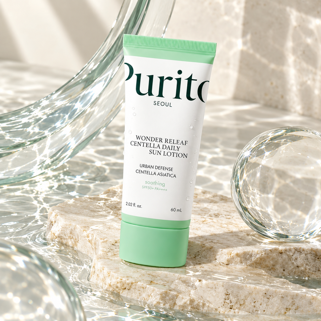 Purito SEOUL — Loción solar diaria Wonder Releaf con centella SPF50+ PA++++ · 60 ml
