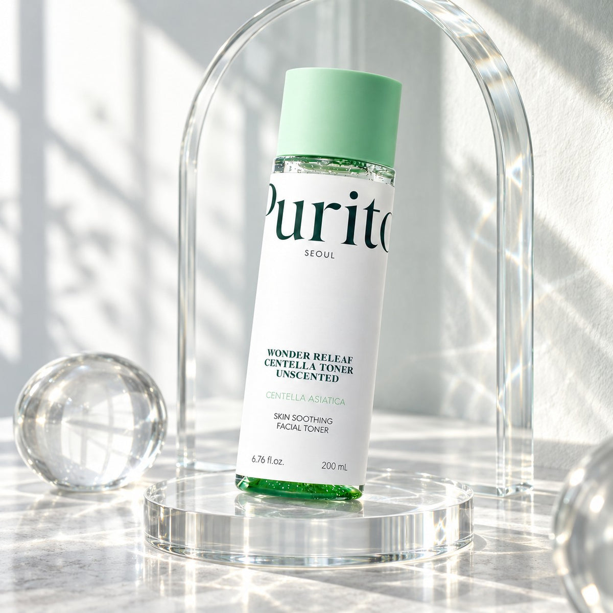 Purito SEOUL — Tónico sin perfume Wonder Releaf con centella · 200 ml