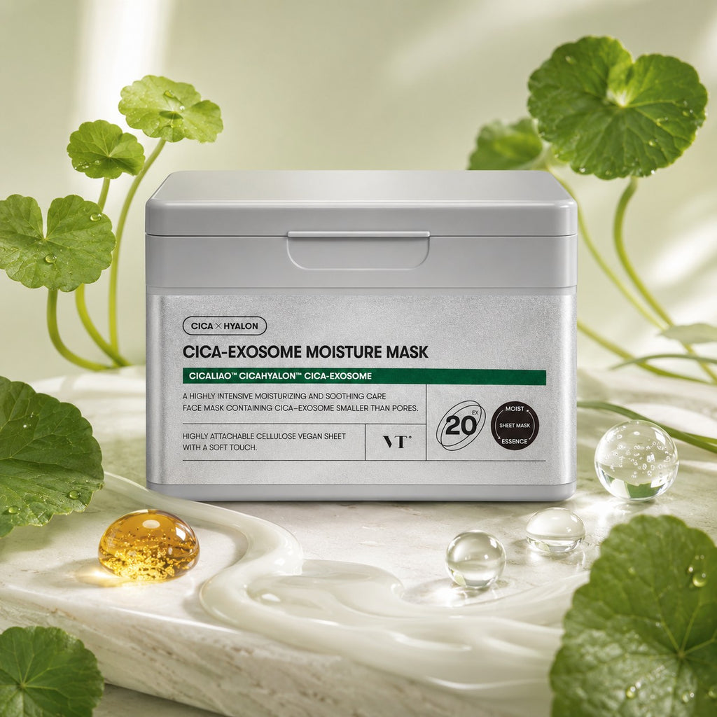VT — Mascarilla hidratante con exosomas de centella · 20 mascarillas