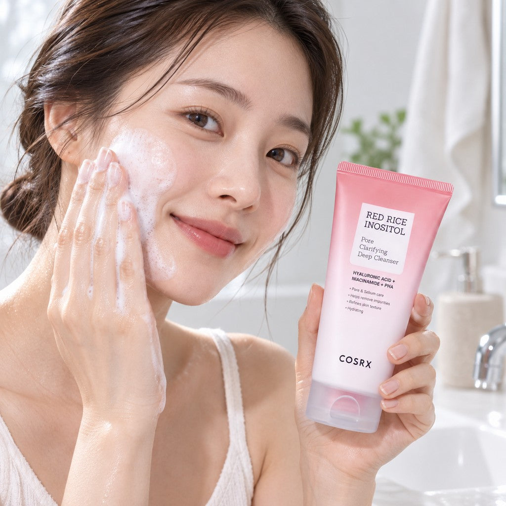COSRX — Limpiador profundo para poros con arroz rojo e inositol · 150 ml