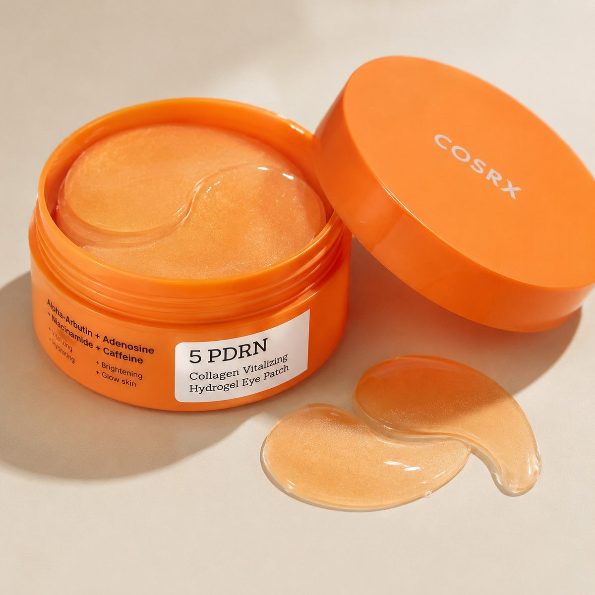 COSRX — Parches de hidrogel revitalizantes para ojos con PDRN 5 y colágeno · 60 parches