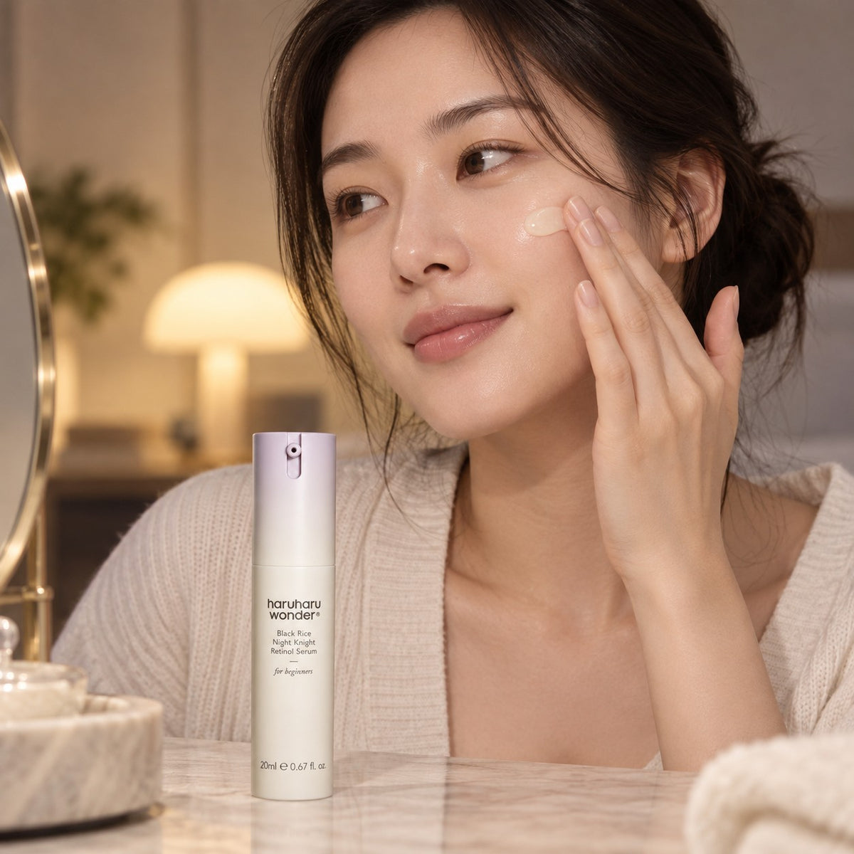 haruharu wonder — Sérum nocturno Night Knight con arroz negro y retinol · 20 ml
