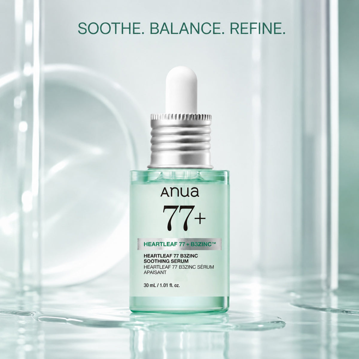 Anua — Sérum calmante de Houttuynia cordata 77 y B3Zinc · 30 ml