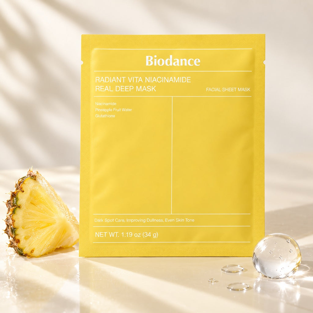 Biodance — Mascarilla intensiva iluminadora con vitaminas y niacinamida · 4 mascarillas