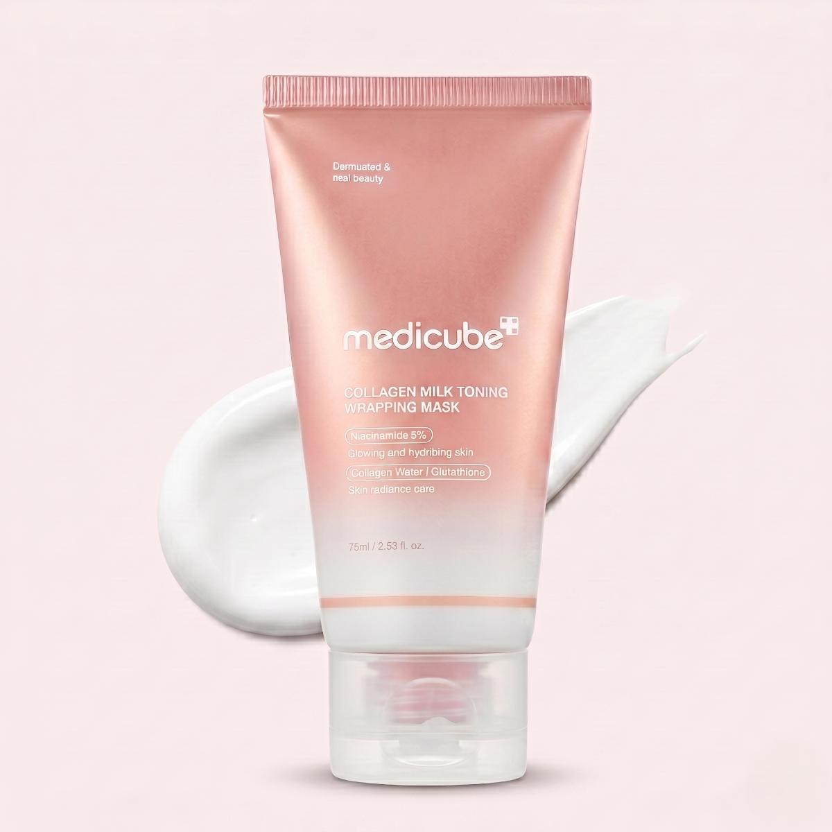 MEDICUBE — Mascarilla envolvente lechosa de colágeno · 75 ml