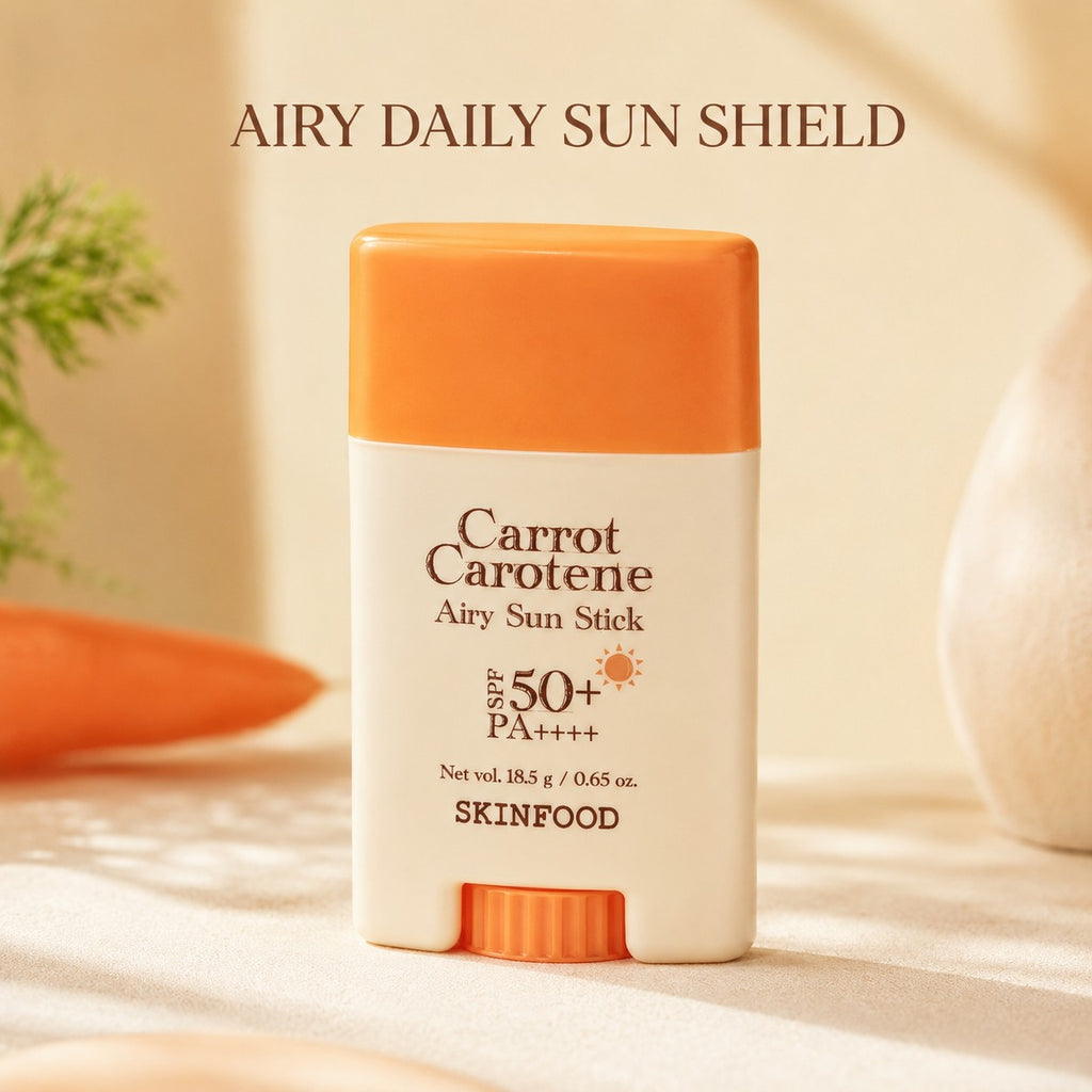 SKINFOOD — Protector solar ligero en barra con zanahoria y caroteno · 18,5 g