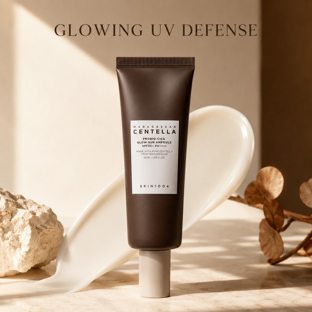 SKIN1004 — Sérum solar iluminador Probio-Cica con centella de Madagascar SPF50+ PA++++ · 50 ml