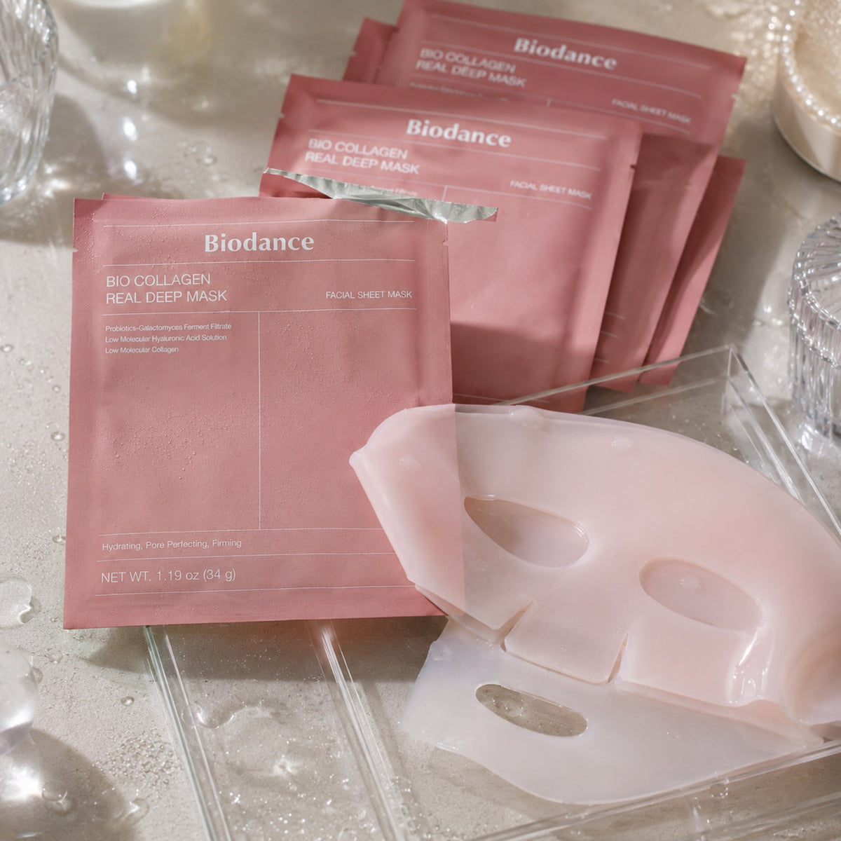 Biodance — Mascarilla intensiva de biocolágeno · 4 mascarillas