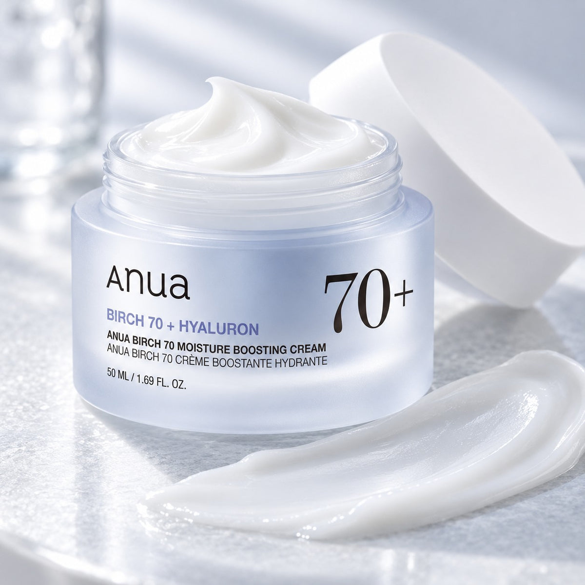 Anua — Crema potenciadora de hidratación con abedul 70 · 50 ml