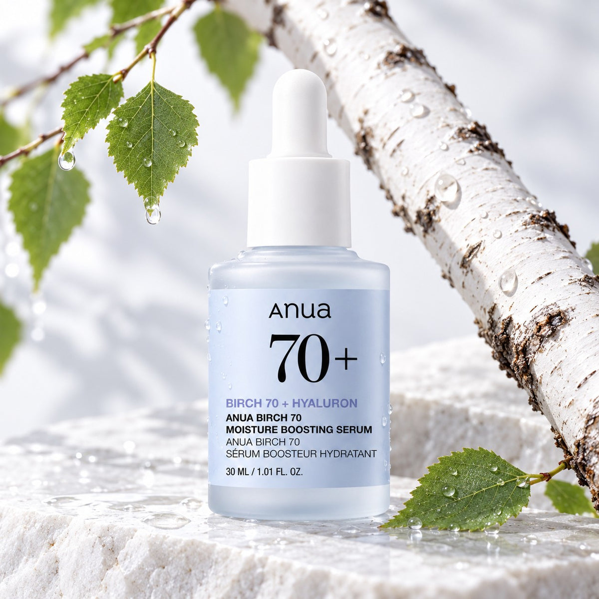 Anua — Sérum potenciador de hidratación con abedul 70 · 30 ml